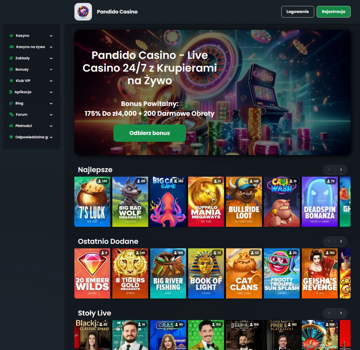 Pandido Casino